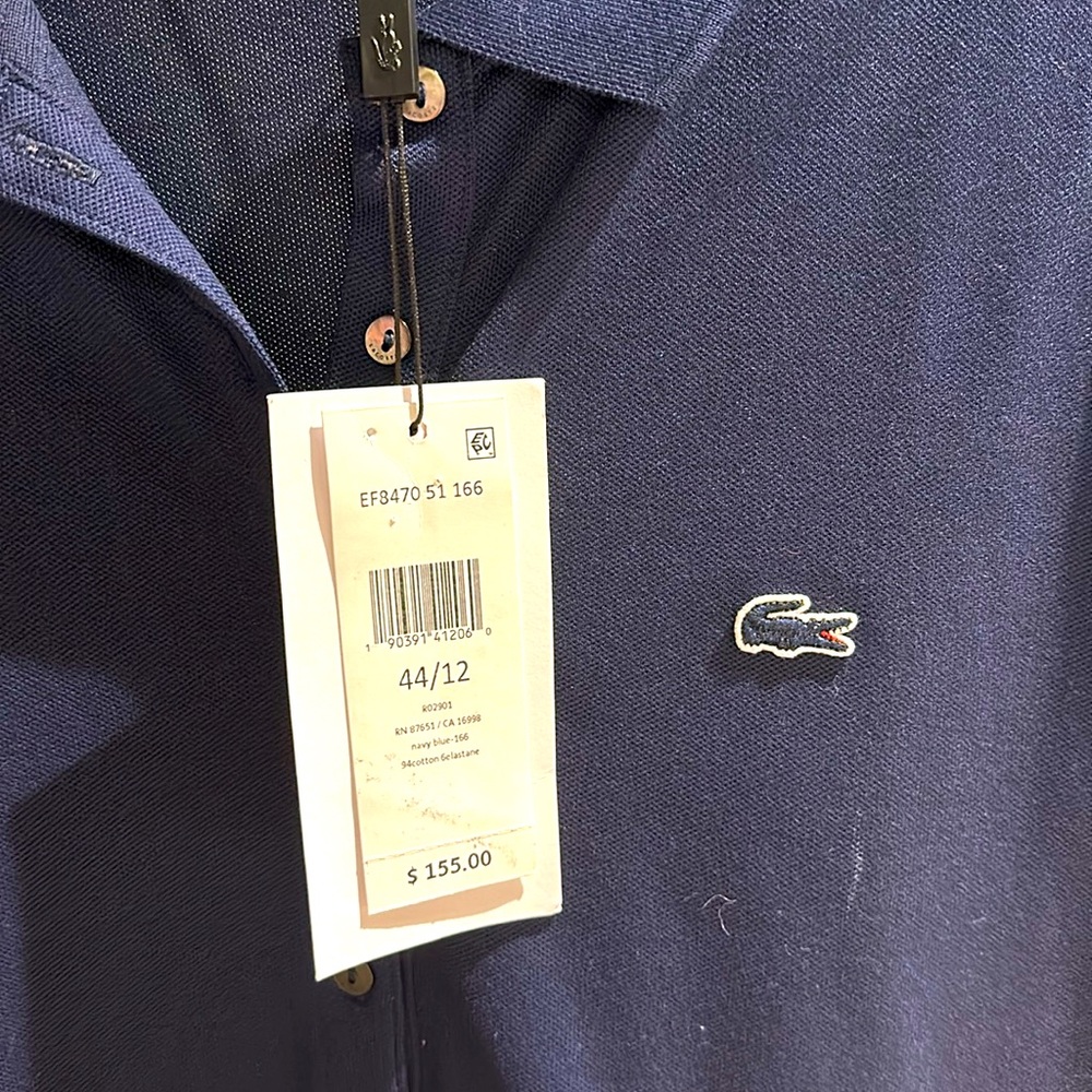 Lacoste polo style dresss in navy blue